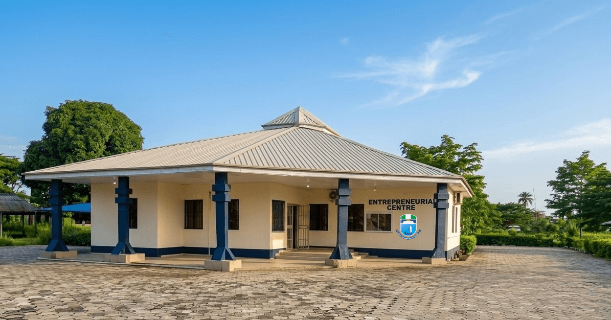The UPEC Entrepreneurial Centre building at the University of Port Harcourt